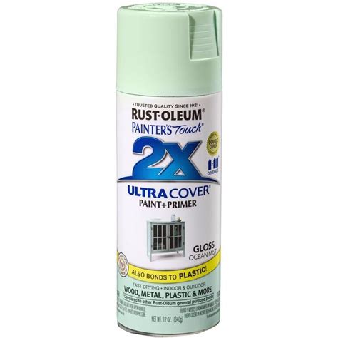 Rust Oleum Painters Touch 2x Ultra Cover Gloss Ocean Mist 12 Oz Pack