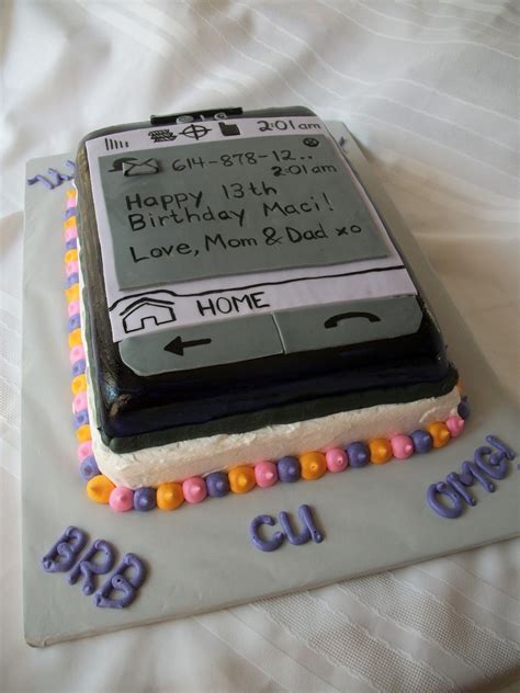 Cell Phone Birthday Cake