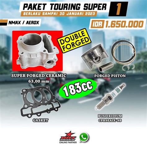 Jual BRT Paket Touring 1 5 Bore Up Nmax Aerox Block Ceramic Piston 63