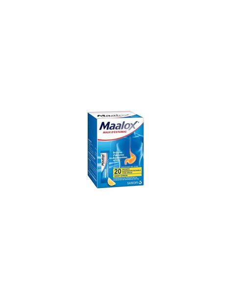 Maalox Maux D Estomac Br Lures D Estomac Remont Es Acides Go T Citron