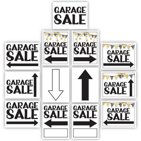 Printable Garage Sale Signs (PDF) – Sunshine And Rainy Days