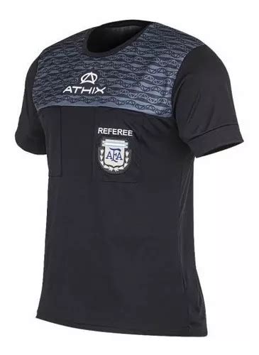 Camiseta Arbitro Athix Oficial Afa Negra Casaca Referee