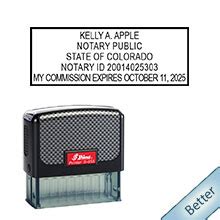 Self Inking Colorado Notary Stamp Ships Next Day Free Shipping