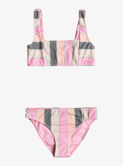 Girls Very Vista Bralette Two Piece Bikini Set Roxy