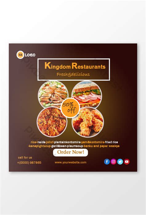 Food Restaurants Banner Psd Free Download Pikbest