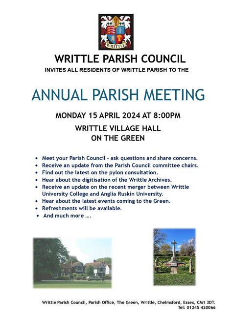 Annual Parish Meeting Writtle Parish Council