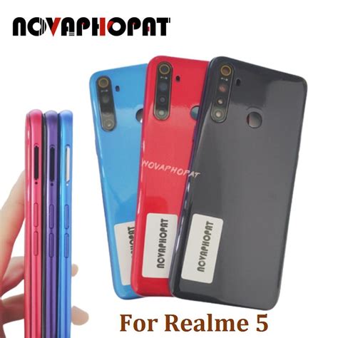 Novaphopat LCD Faceplate Frame Middle Bezel For Oppo Realme 5 RMX1911