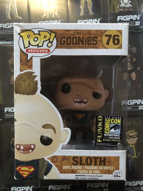 Funko Pop The Goonies Superman Sloth Sdcc Pieces Box Damaged For