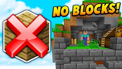 The No Block Challenge Minecraft Skywars Challenges Youtube