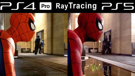 Spider Man Remastered Ps5 Vs Ps4 Pro Graphics Comparison Gameplay Ray Tracing Youtube