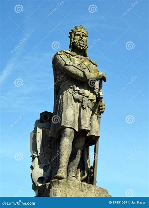 Robert the Bruce Statue stock image. Image of architecturally - 97851069