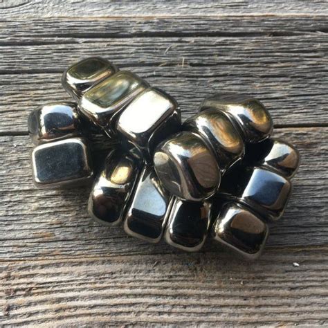 Silver Hematite Magnetic Hematite Magnetic Stones Etsy Silver