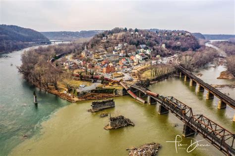 Drone Photo Of Harpers Ferry Wv After Today S Train Derailment Credit Tim Drone R Pics