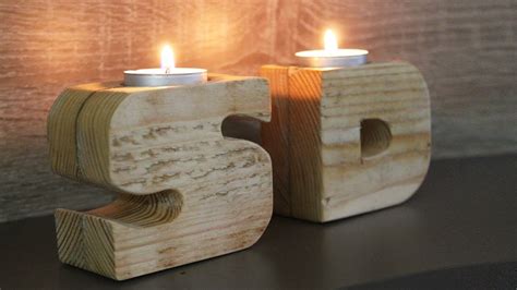 Wood Projects To Build Diy Candle Holder Youtube