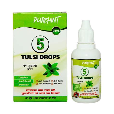 Liquid Purehint Panch Tulsi Drop Packaging Type Bottle Packaging