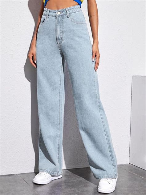 High Rise Baggy Jeans Shein Uk Mom Jeans Outfit High Waisted Mom