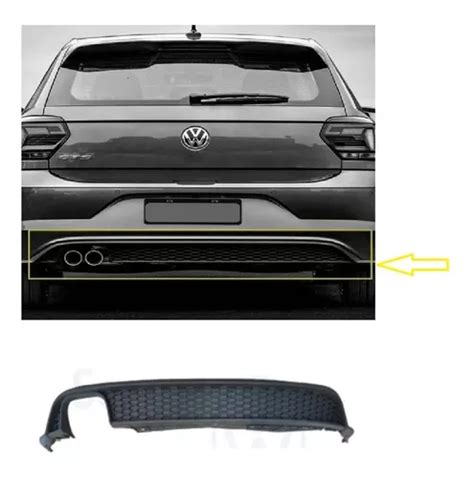 Spoiler Parachoque Traseiro Polo Gts Original Vw 2g6807568f