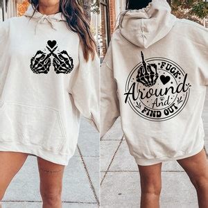 Fuck Around Find Out SVG PNG Fuck You Middle Finger Skeleton Hand Svg