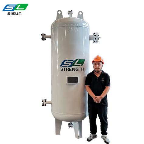 Asme Standard Industrial Normal Temperature Boiler Room 10ton Vertical Buffer Tank China Air