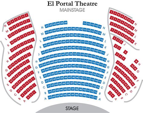 El Portal Theatre Mainstage Seating Chart - Theatre In LA