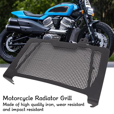 Motorcycle Radiator Grille Guard Cover Protector Black Iron For S