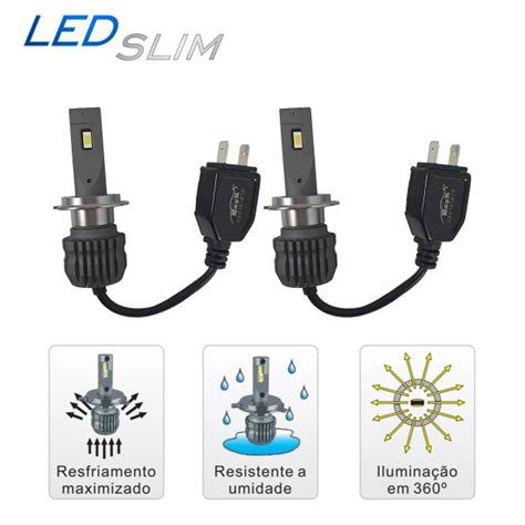 Kit L Mpada H Super Led Slim Duplo Csp K L Mens Rayx