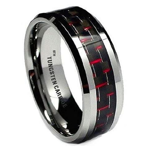carbon fiber mens wedding band 8