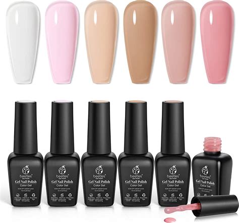 Beetles Gel Polish Set Colors Transparent Jelly Milky White Sheer Pink Nude Gel Ultimate