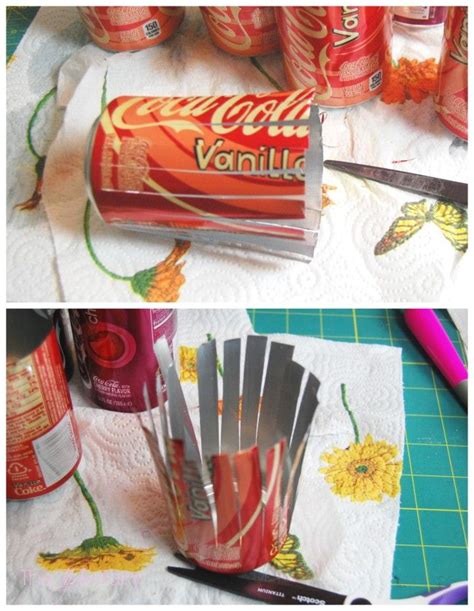 Upcycle Your Soda Cans Into A Flower Wreath Super Easy And Fun The