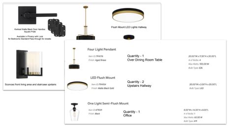 Lighting and Hardware Design