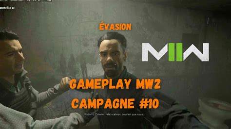 Campagne MODERN WARFARE 2 Gameplay 10 Évasion YouTube