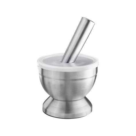 Stainless Steel Mortar And Pestle With Lid 10 Cm Westmark Kitchenshop