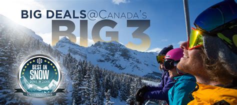 Best ski trip deals at Canada's BIG 3