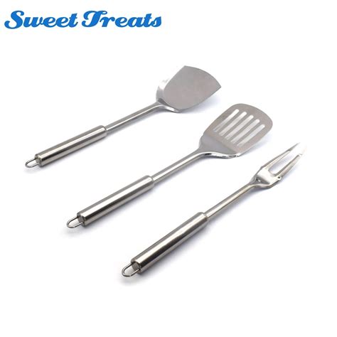 Sweettreats Pcs Stainless Steel Cooking Utensils Large Size Turners