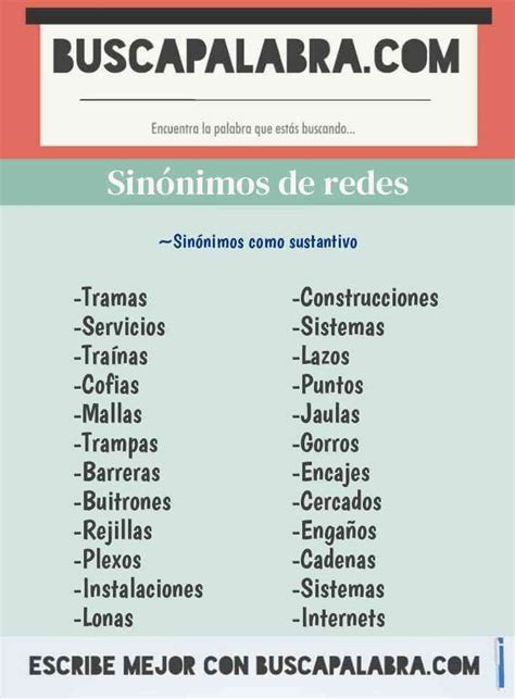 Sinónimos y Antónimos de Redes 80 Sinónimos y 17 Antónimos para Redes