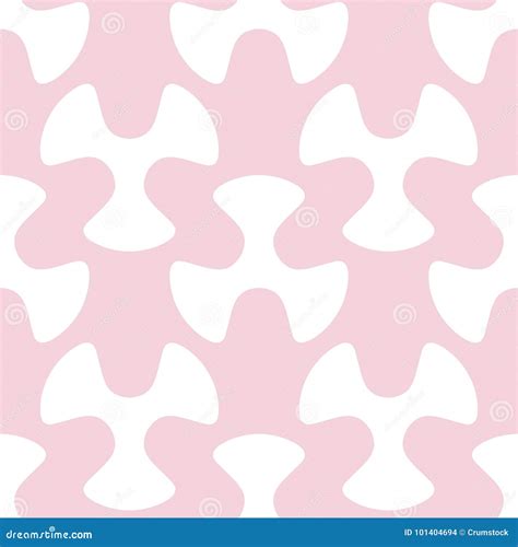 Geometric Pale Pink Seamless Pattern For Fabrics Stock Vector