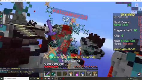 Killing A Hacker In Hypixel Skywars Youtube