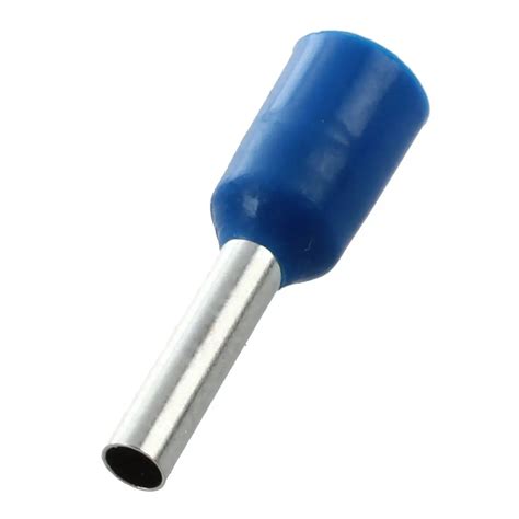 HHTL 1000Pcs Crimp Connector Insulated Pin Terminal Blue For AWG 16