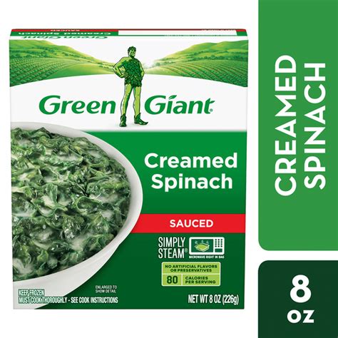 Green Giant Simply Steam Creamed Spinach Sauced Frozen Vegetables