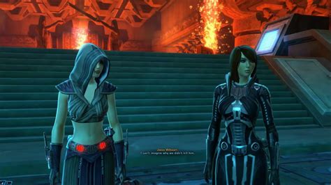 Swtor Female Sith Warrior Story Part 10 Belsavis Youtube