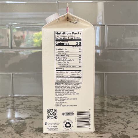 Open Nature Unsweetened Vanilla Almond Milk Reviews Abillion