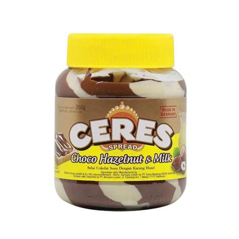 Jual CERES SPREAD CHOCO HAZELNUT MILK 350 GR SELAI Shopee Indonesia