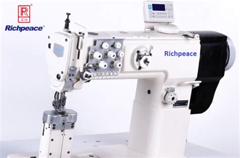 Direct Drive Post Bed Double Needle Compound Feed Sewing Machine