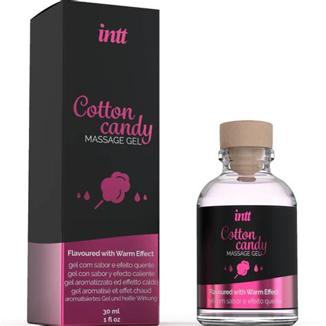 INTT MASSAGE ORAL SEX GEL DE MASSAGEM SABOR ALGODÃO DOCE E EFEITO AQUECENTE CACETE