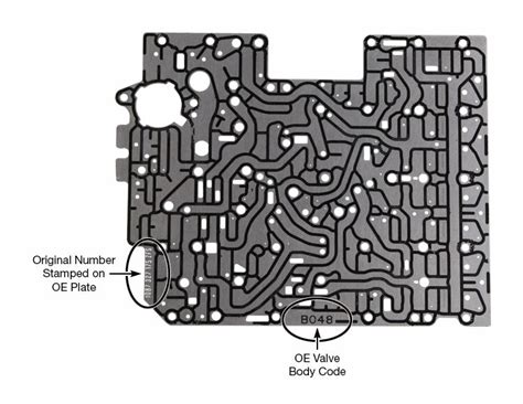 Sonnax ZF8 Valve Body Separator Plate Application Chart