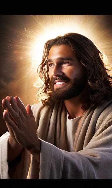 Create A Realistic Image Of Jesus Blessing With His Hands By Wellington