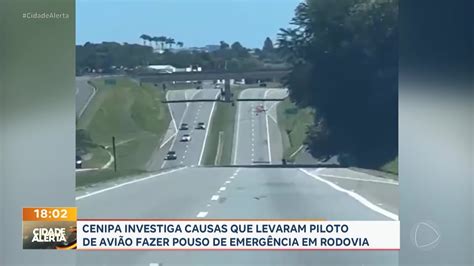 Cenipa Vai Investigar Causas De Pouso For Ado De Avi O Em Rodovia De