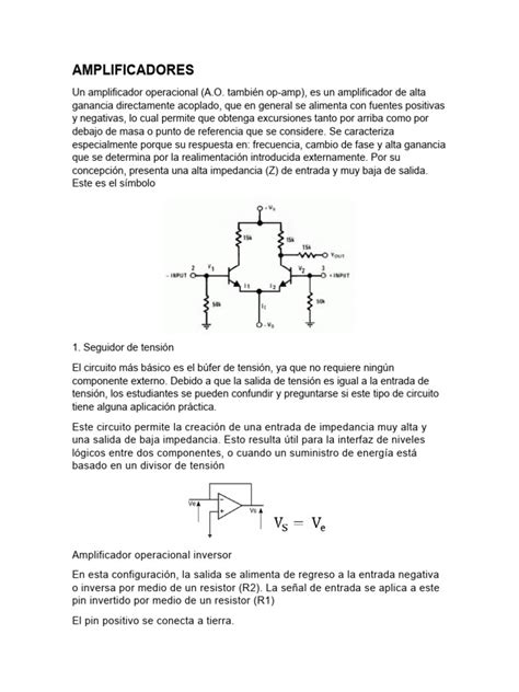 Amplificadores Y Fuentes De Alimentacion Pdf Fuente De Alimentación Amplificador