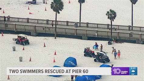 Man Woman Taken To Hospital After Being Rescued From Clearwater Beach