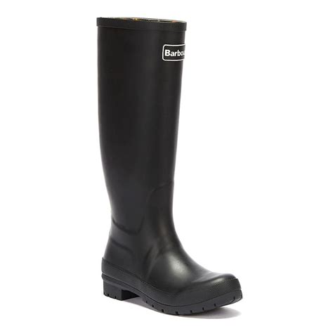 Barbour Abbey Womens Black Wellies Tower Londonus